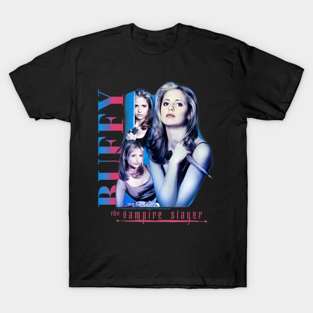 Buffy The Vampire Slayer Buffy Collage T-Shirt by defreitasysou